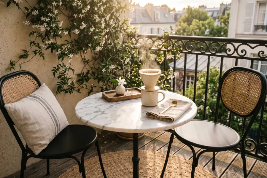 Cozy Balcony Coffee Corner