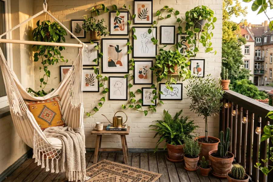 Balcony wall art decor