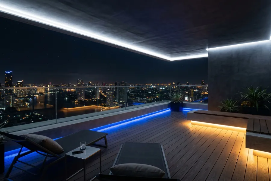 Modern Balcony Lighting Ideas LED