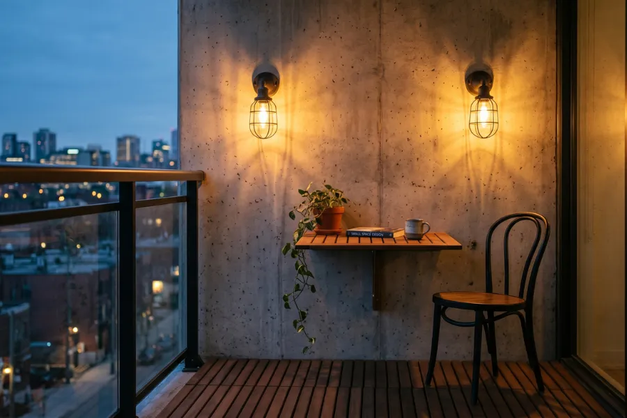 Small Balcony Lighting Ideas