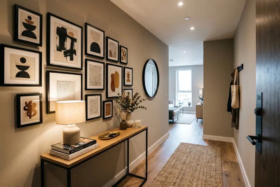 Budget Entryway Gallery Wall