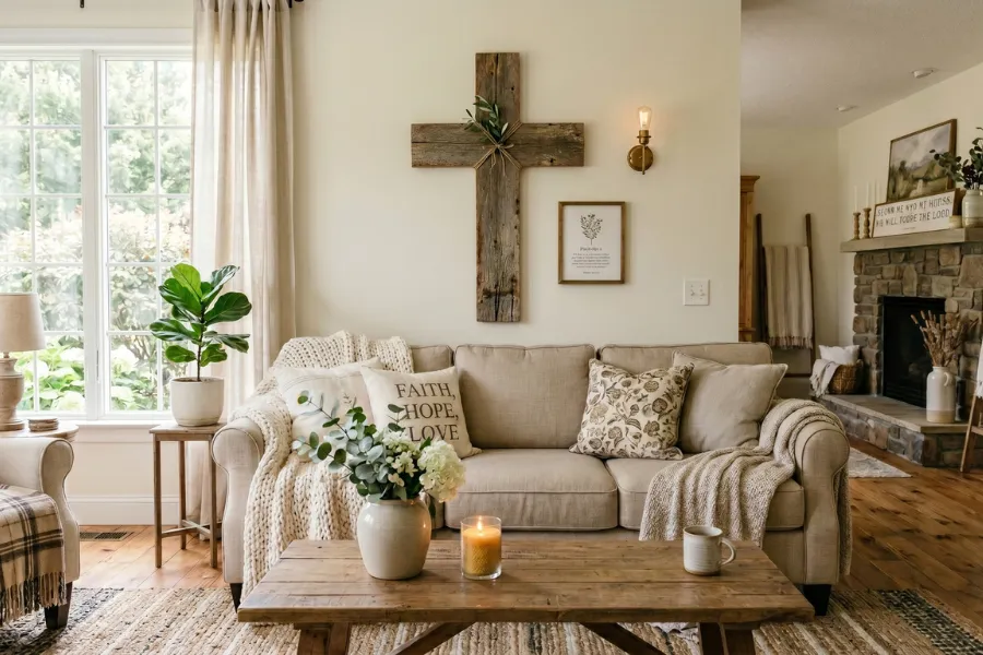 Christian Cross Wall Decor