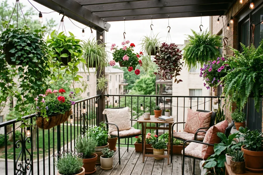 Hanging Basket Balcony Plant Ideas