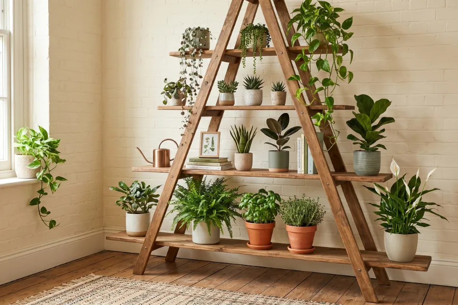 Balcony Plant Display Shelves