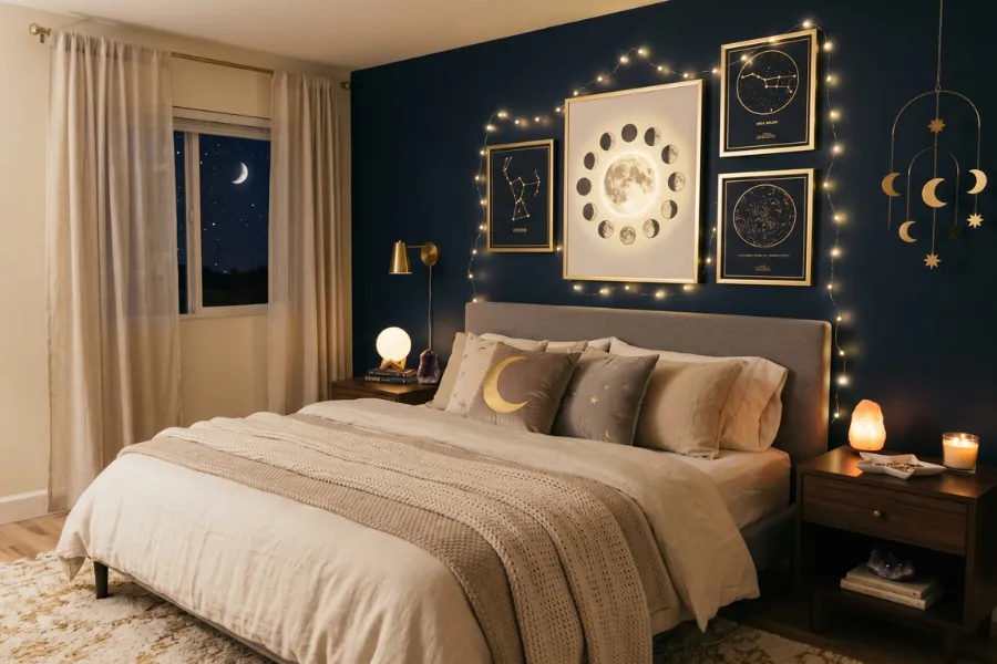 Moon And Star Wall Art