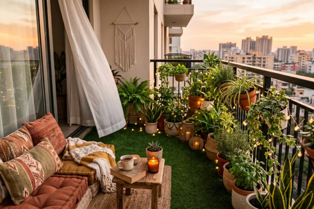 Small balcony decor ideas that make tiny spaces beautiful with plants and cozy seating