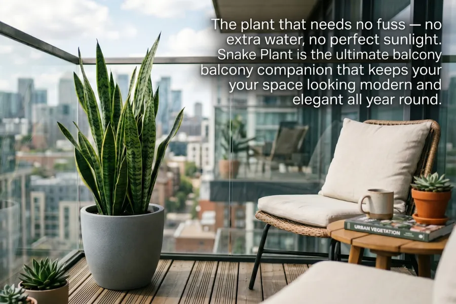Balcony Plant Ideas Snake Plant