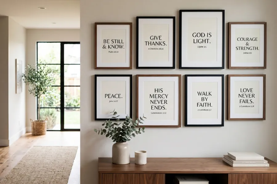 Spiritual Wall Decor Ideas Quote Frames