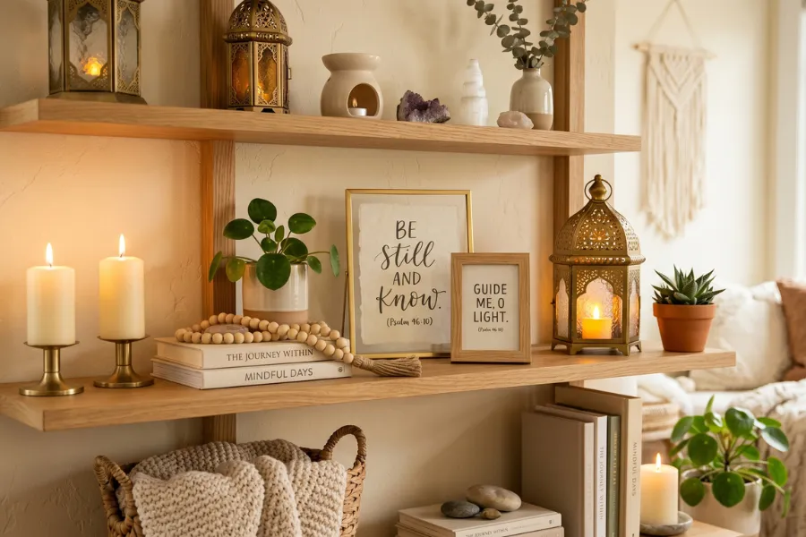 Spiritual Shelf Styling