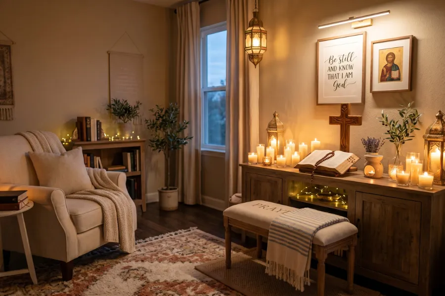 peaceful prayer atmosphere
