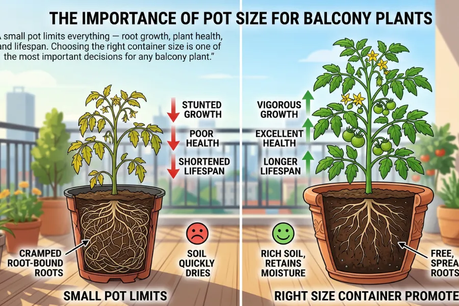 Wrong Pot Size For Plants