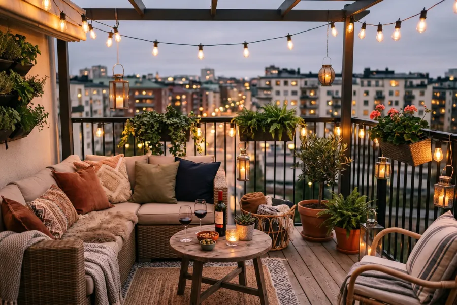 balcony guest seating