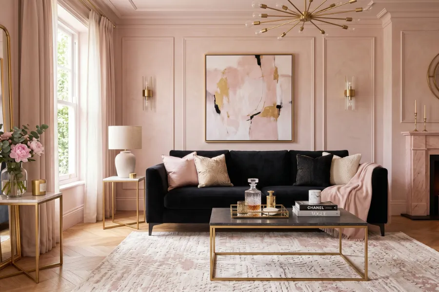 Blush Pink Sofa