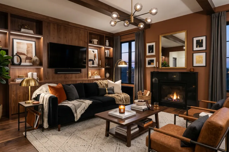Cinnamon Brown Sofa