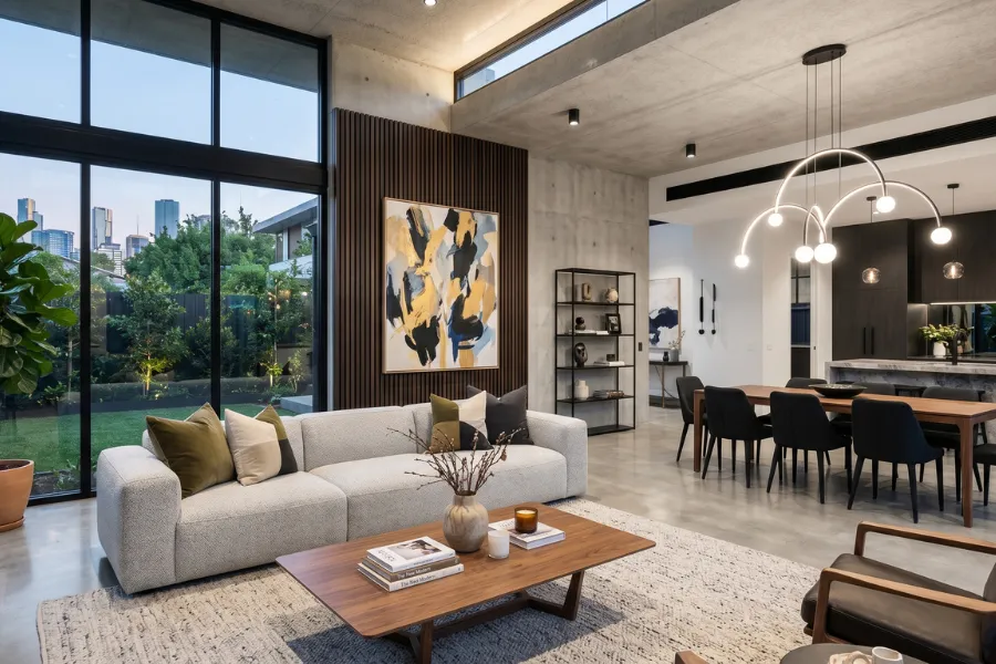 Contemporary interior decorating style