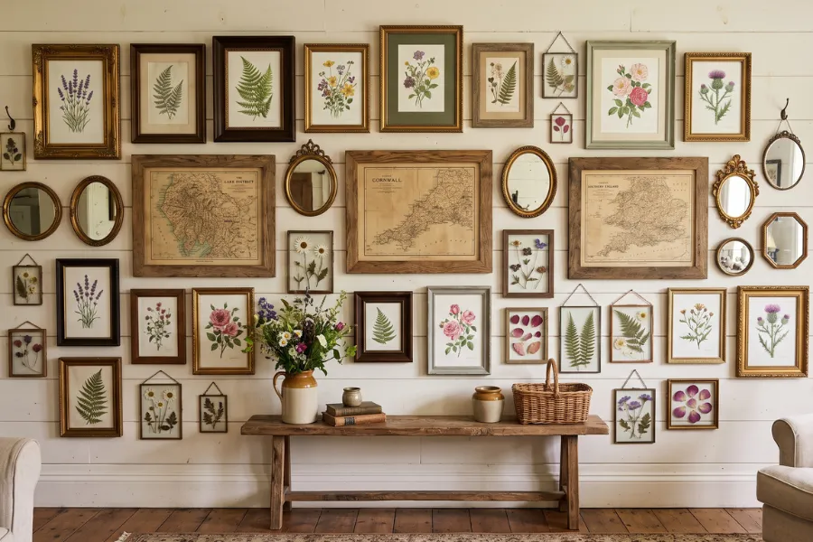 cottage wall decor gallery wall