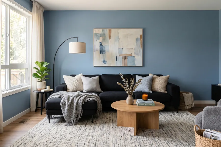 Dusty Blue Sofa