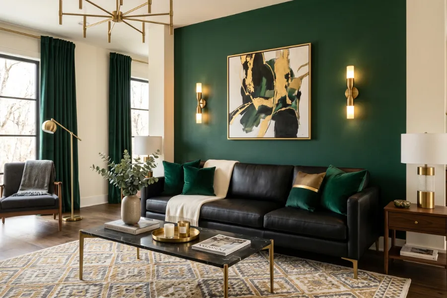 Forest Green Sofa