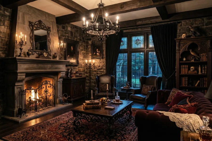 Gothic metal accents