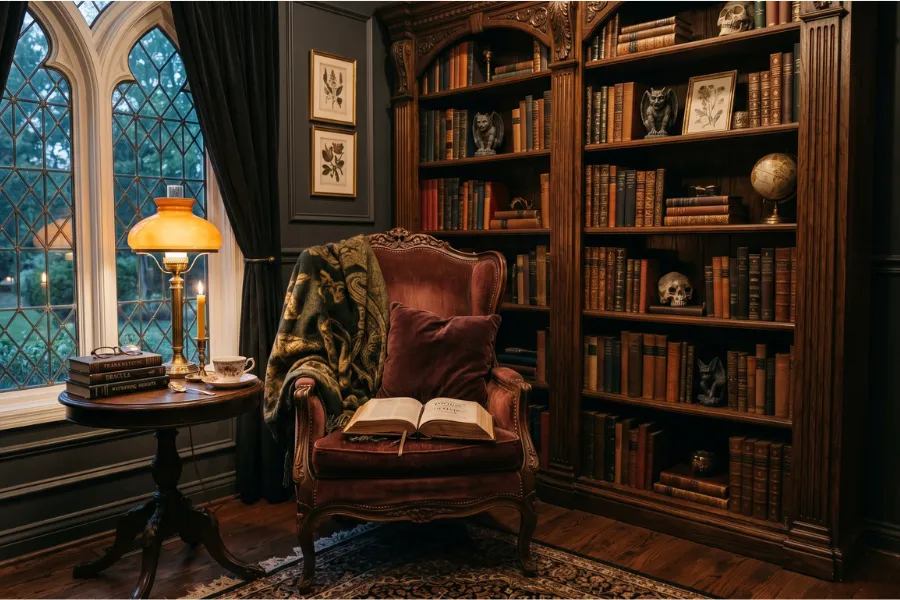 Gothic reading nook