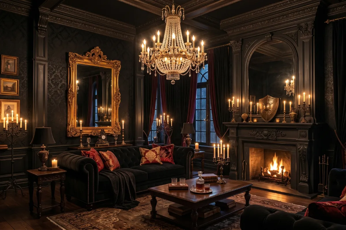 Gothic luxury living room