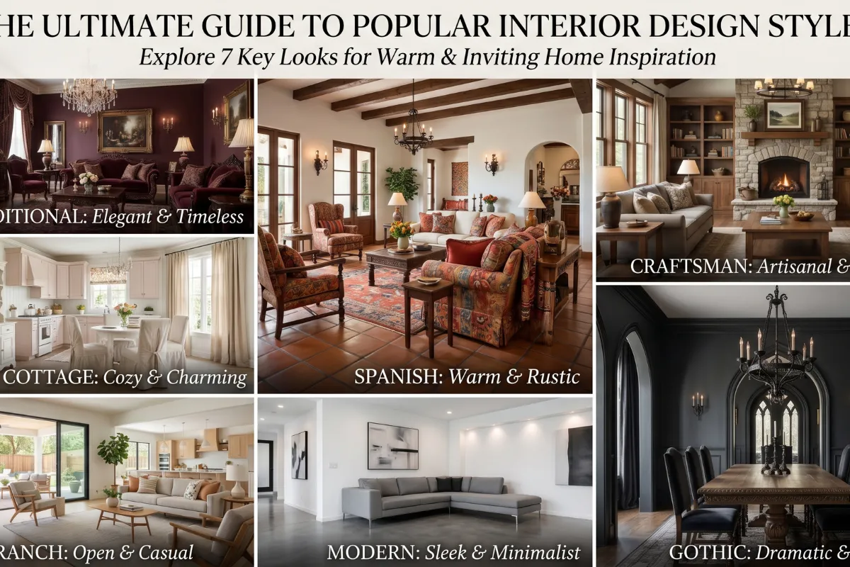 Popular interior design styles