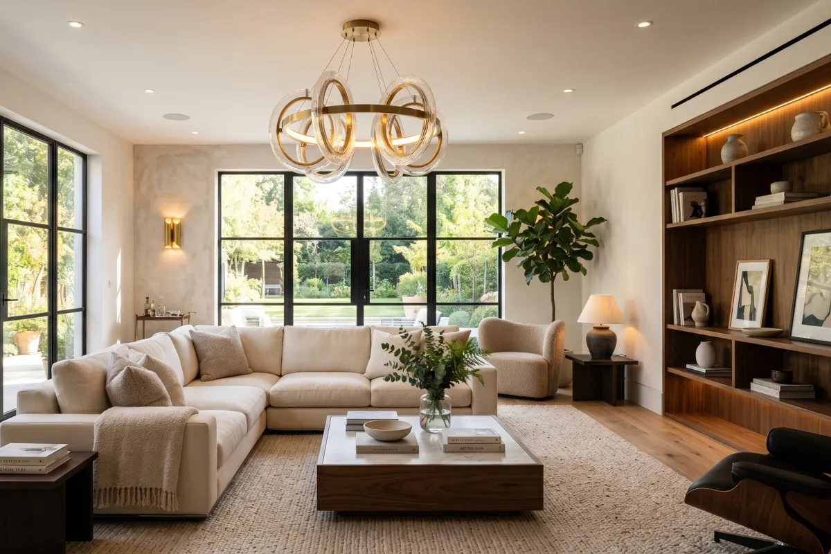 Modern living room lighting ideas