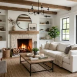 Modern farmhouse living room
