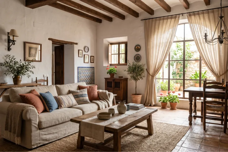 Natural fabric interior