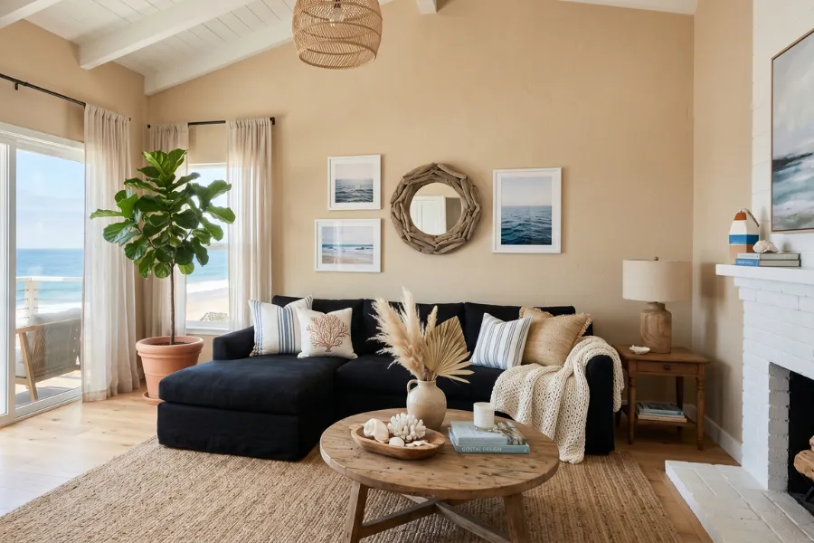 Sand Black Sofa