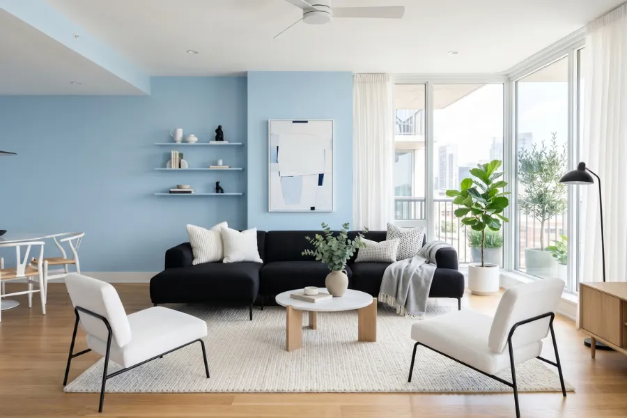 Sky Blue Sofa