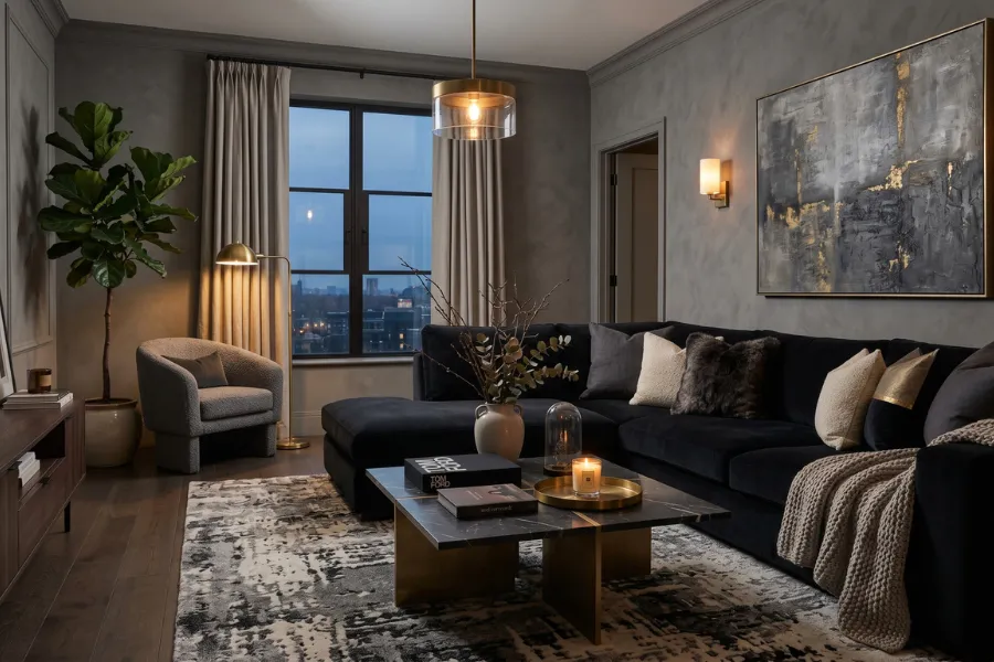 Smoky Gray Sofa