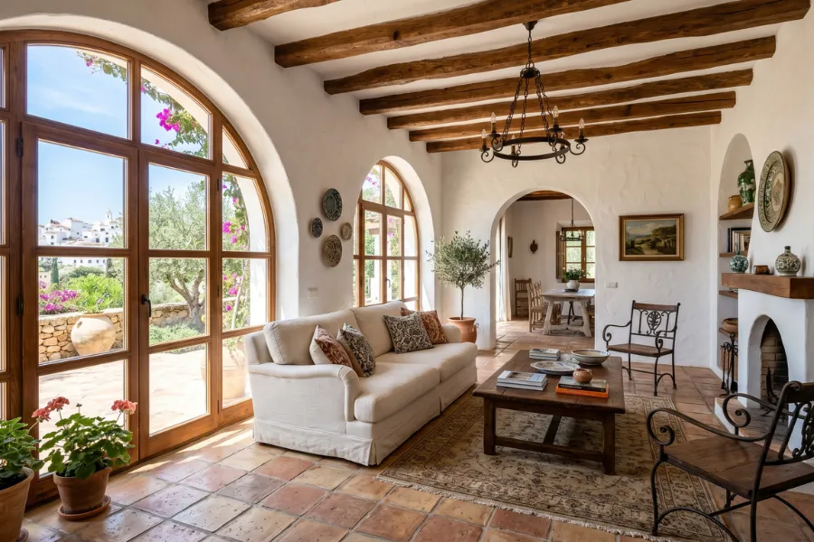 White wall interior