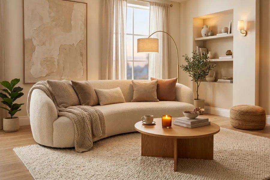 textured modern living room rug