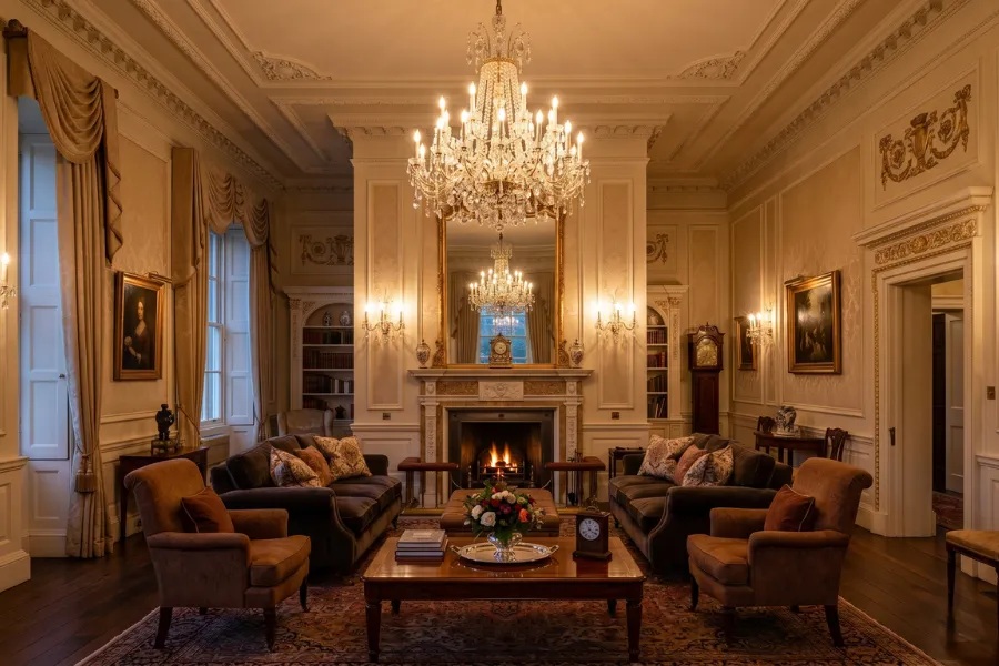 Traditional chandelier lighting design