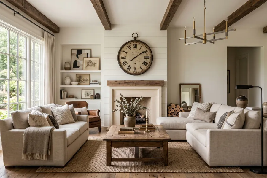 Vintage modern farmhouse style