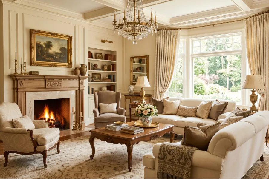 Warm neutral traditional colors