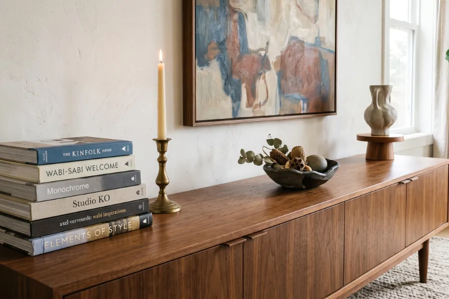 Asymmetrical styled cabinets