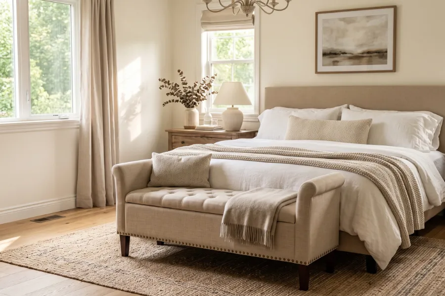 stylish storage bench