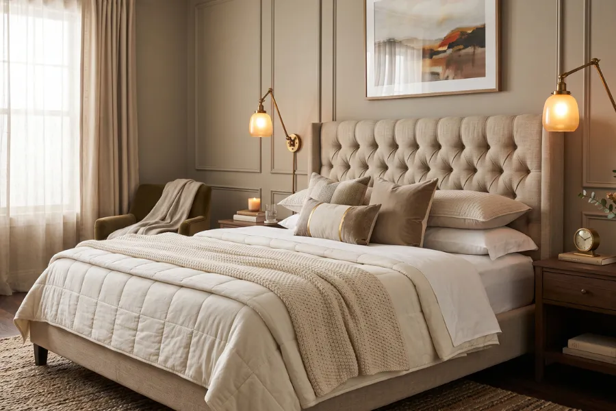 Bedroom wall sconces