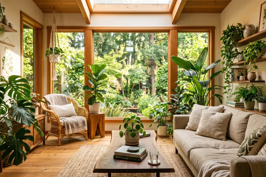 Biophilic living room
