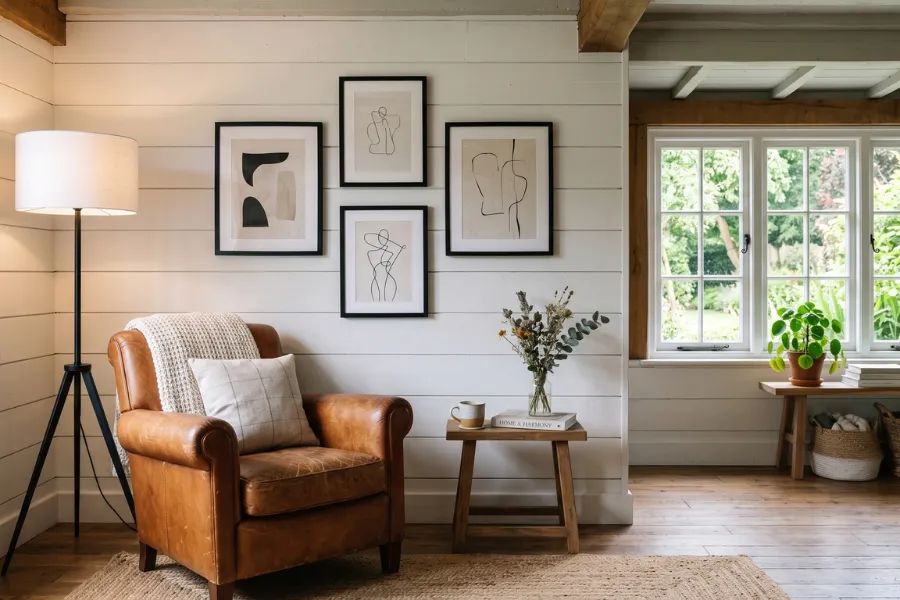 contemporary touches cottage interior spaces