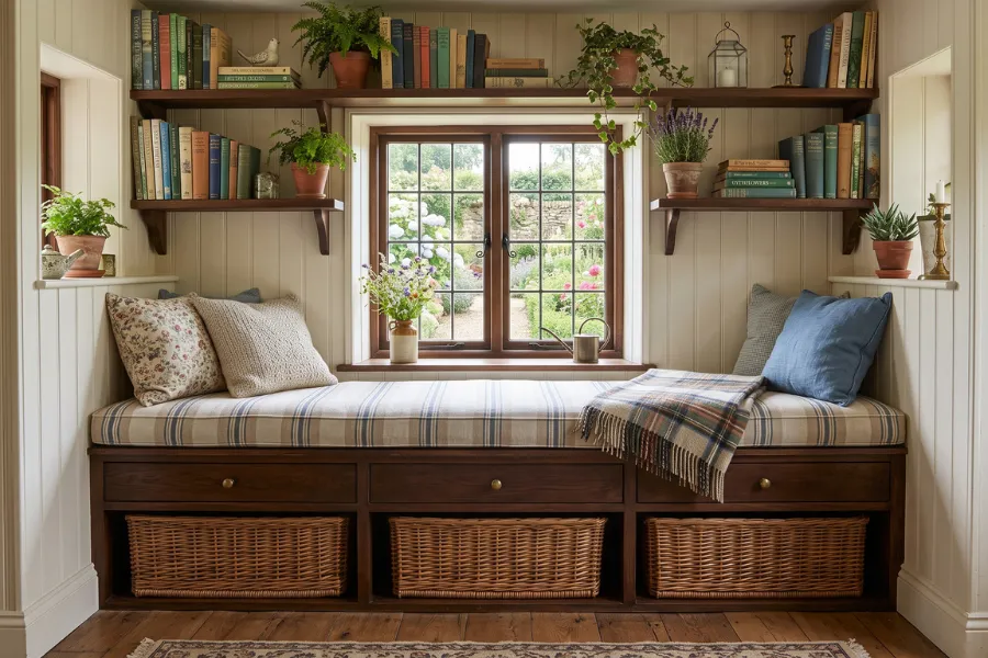 cottage smart storage window seat