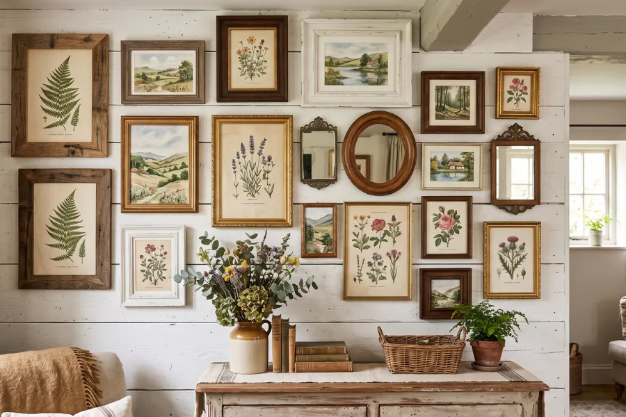 cottage vintage handmade wall accents