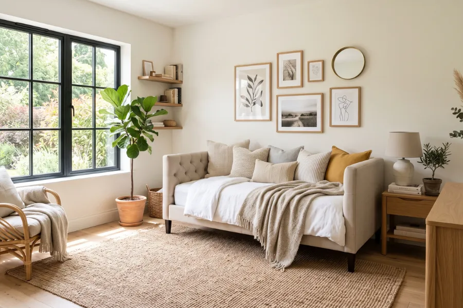 cozy daybed design