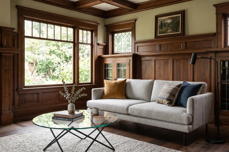 Modern furniture traditional trim