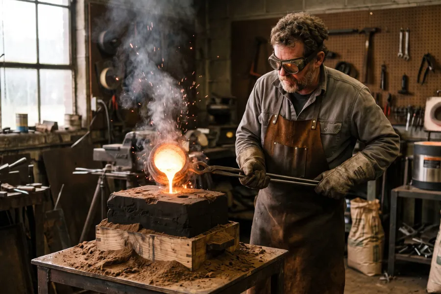 Artisan sand casting bronze