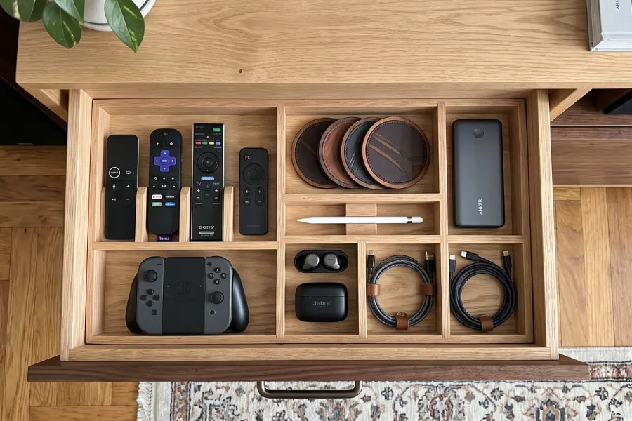 Drawer organizer cabinets