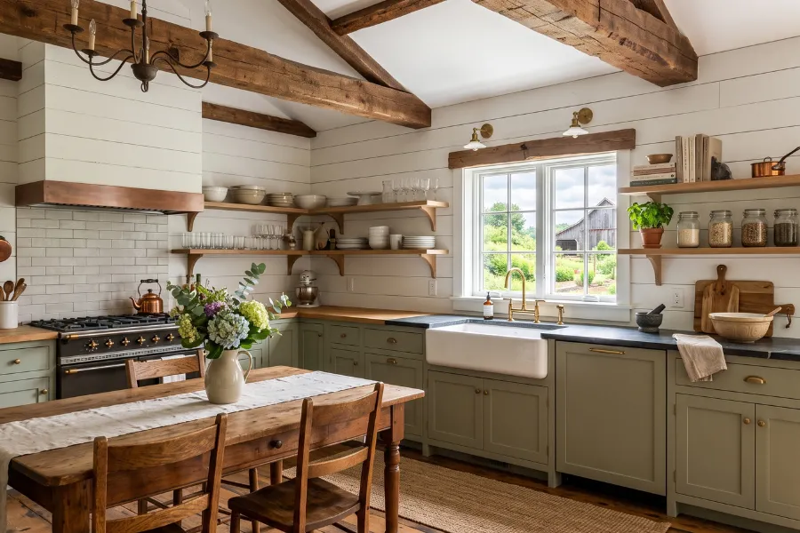 Rustic farmhouse kitchen