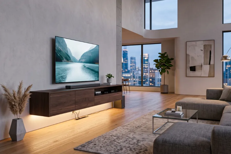 Floating wall cabinets